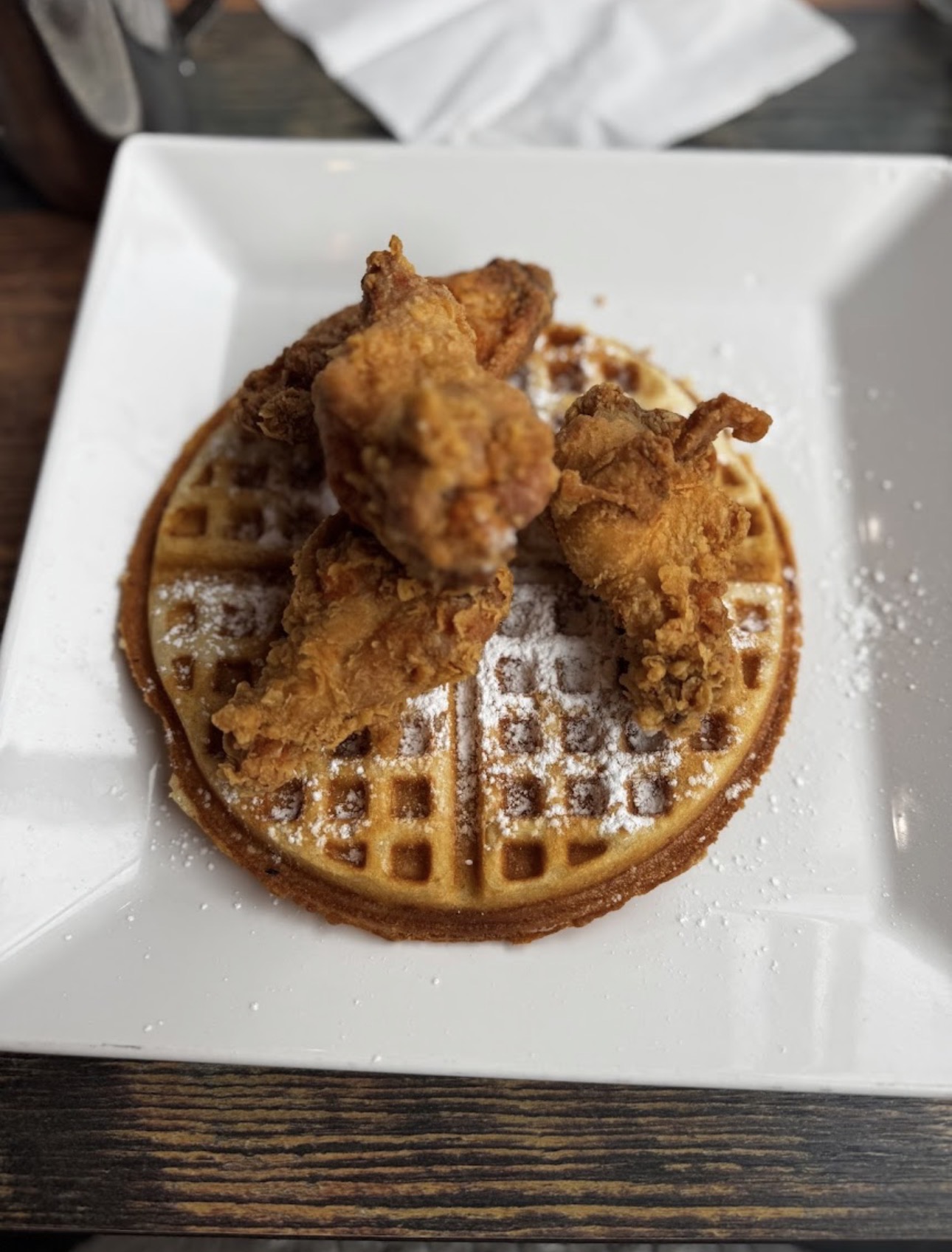 Fried chicken & Belgian waffle